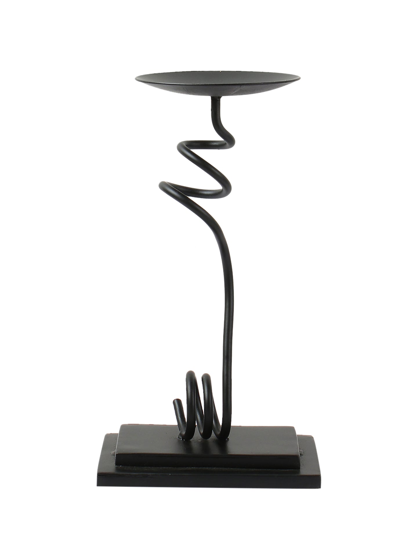 Willie Iron Pillar Candle holder
