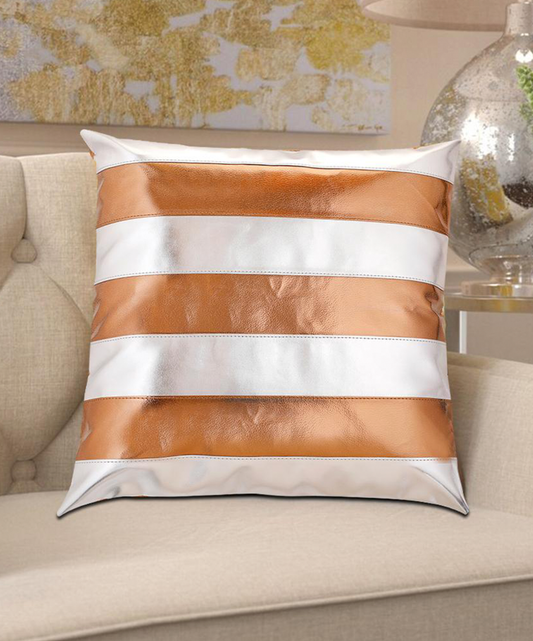 Amaira Copper & Silver Cushion