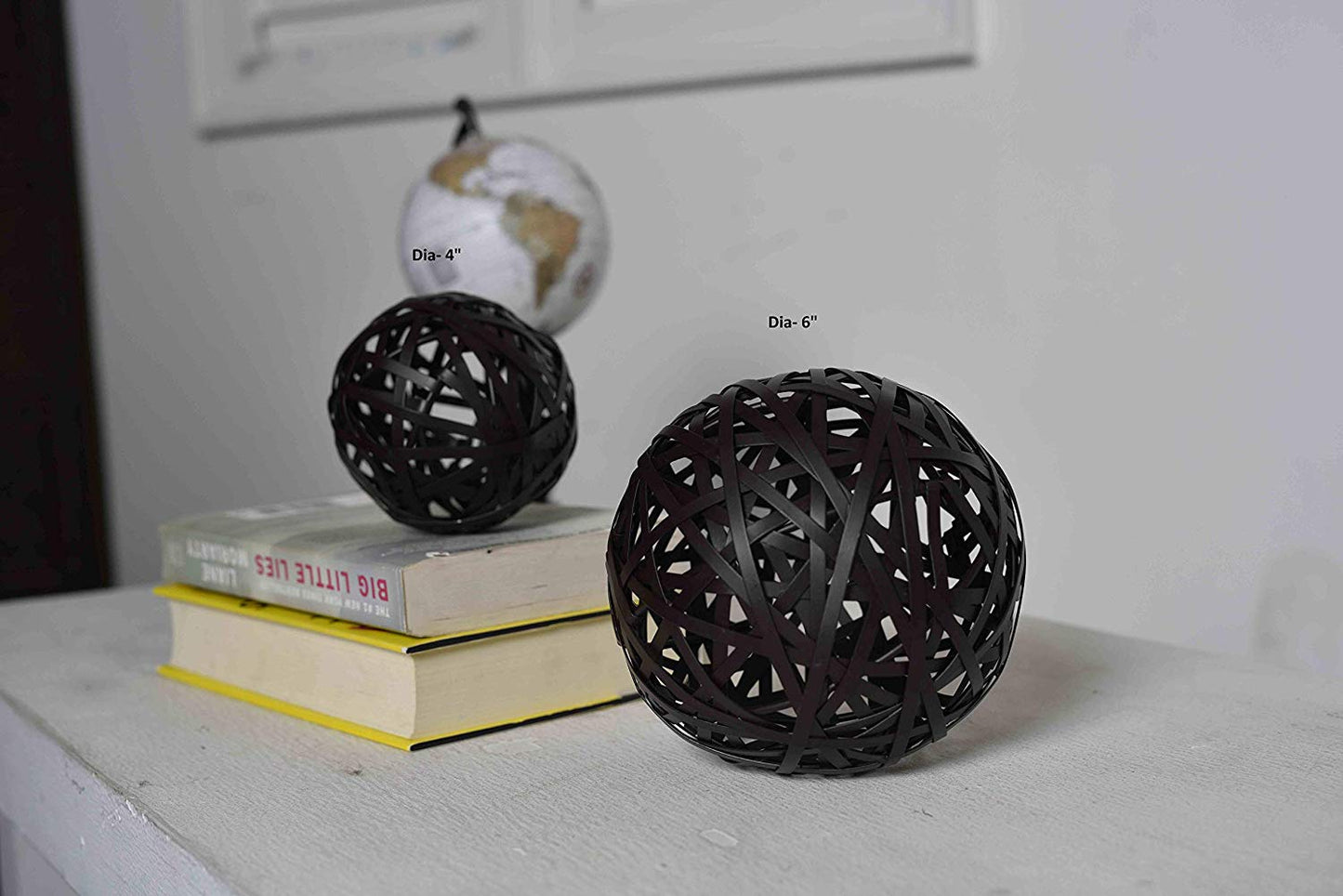 Amaya Decorative Wire Orbs Set