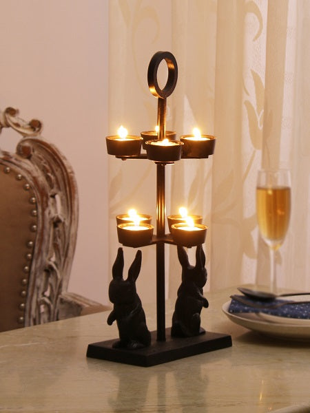 Autumn Hare T-Light Holder