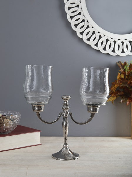 Alyssa Two Lite Hurricane Candlestand