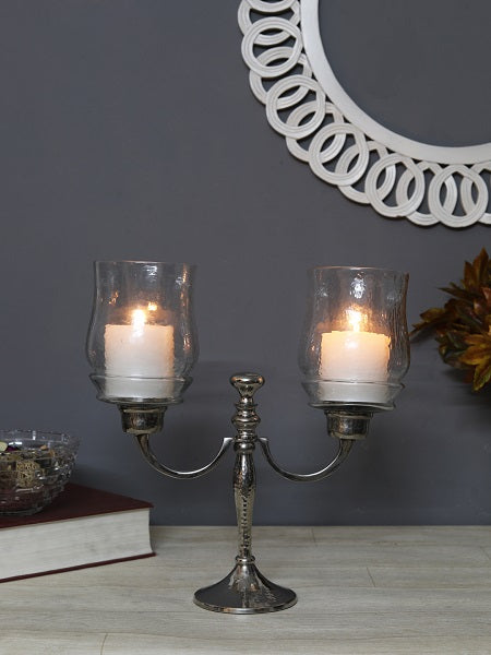 Alyssa Two Lite Hurricane Candlestand