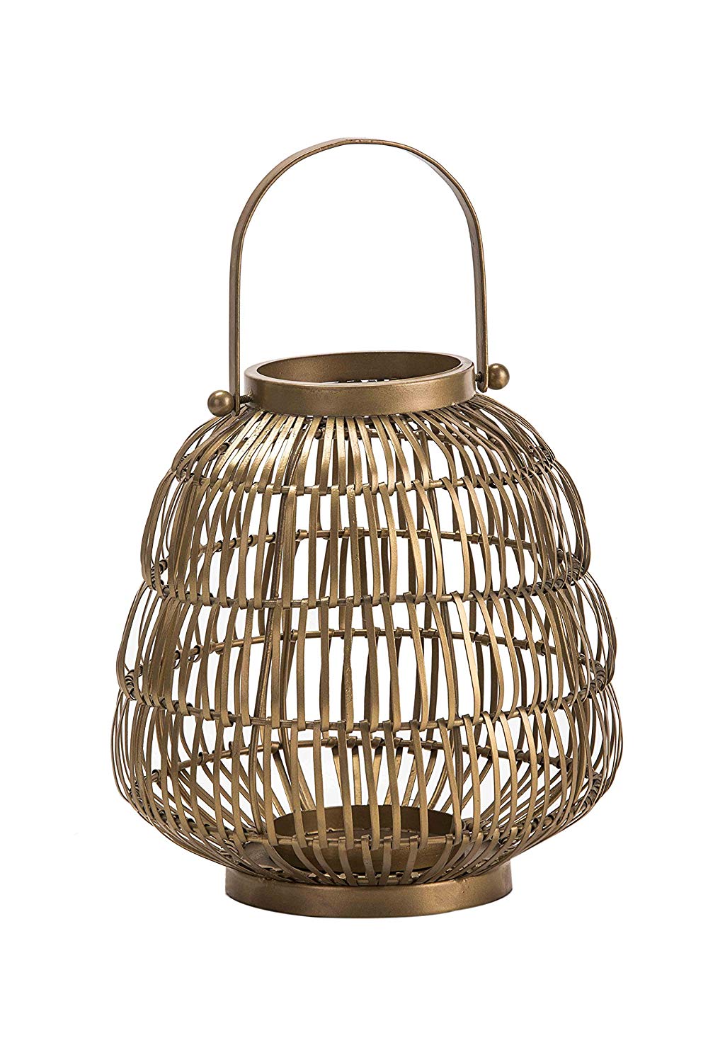 Decorative Hanging Gold Iron Georgina Lantern for Home Decoration
