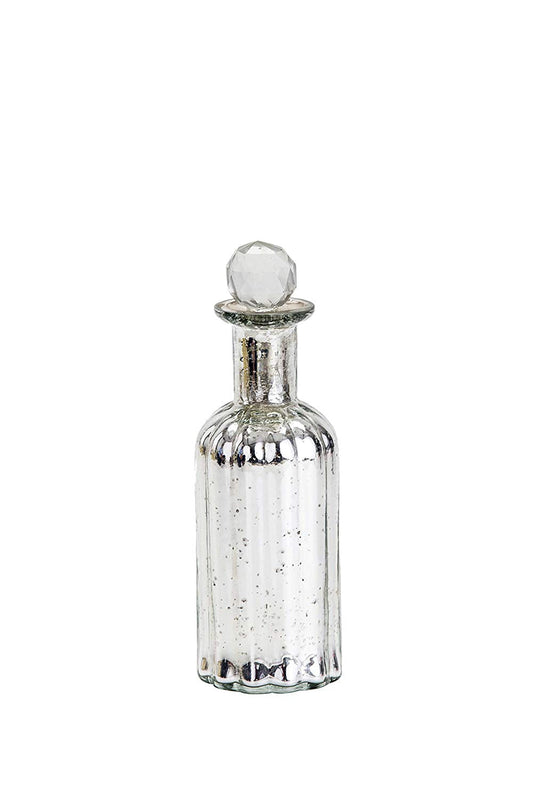 Trinity Silver glass decorative bottle Big