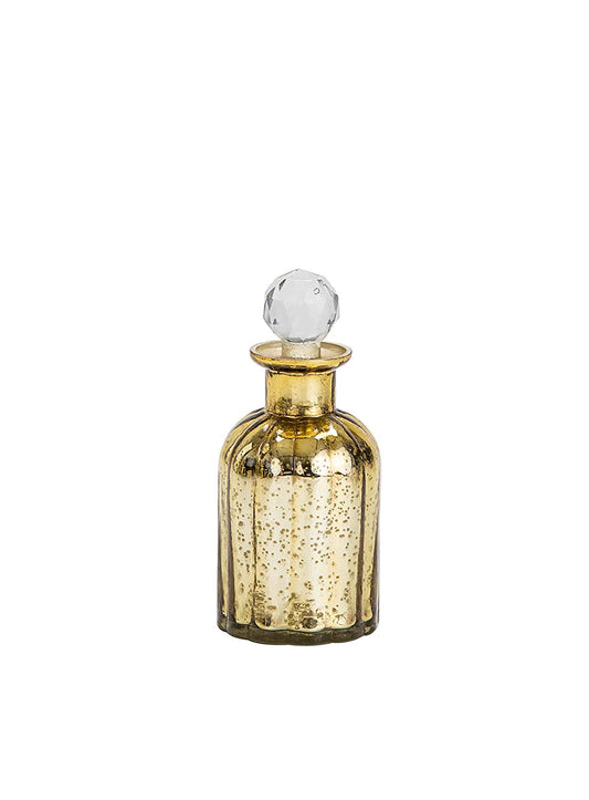 Harvey Gold glass decorative bottle Medium