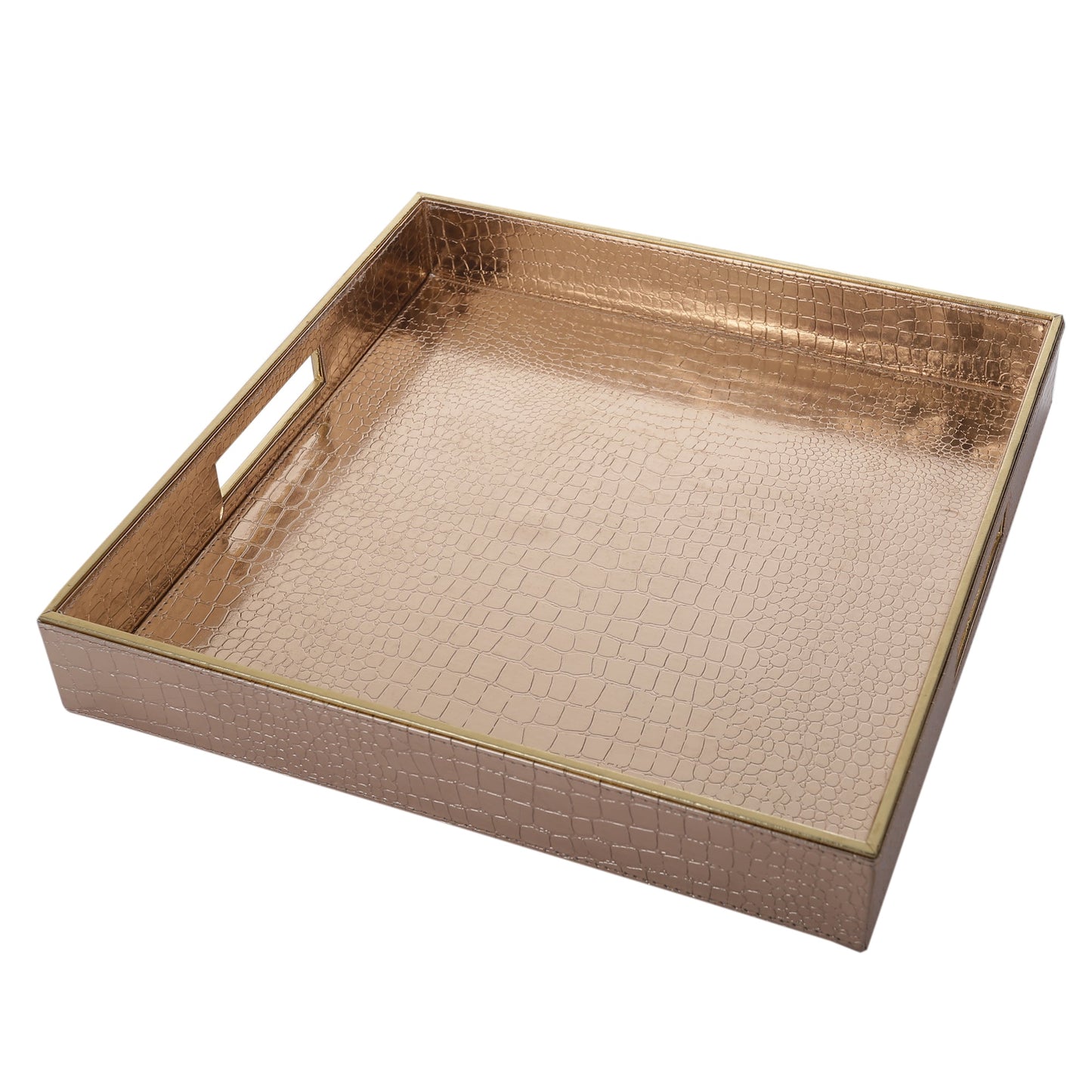 Aubrey Rose Gold Square Tray