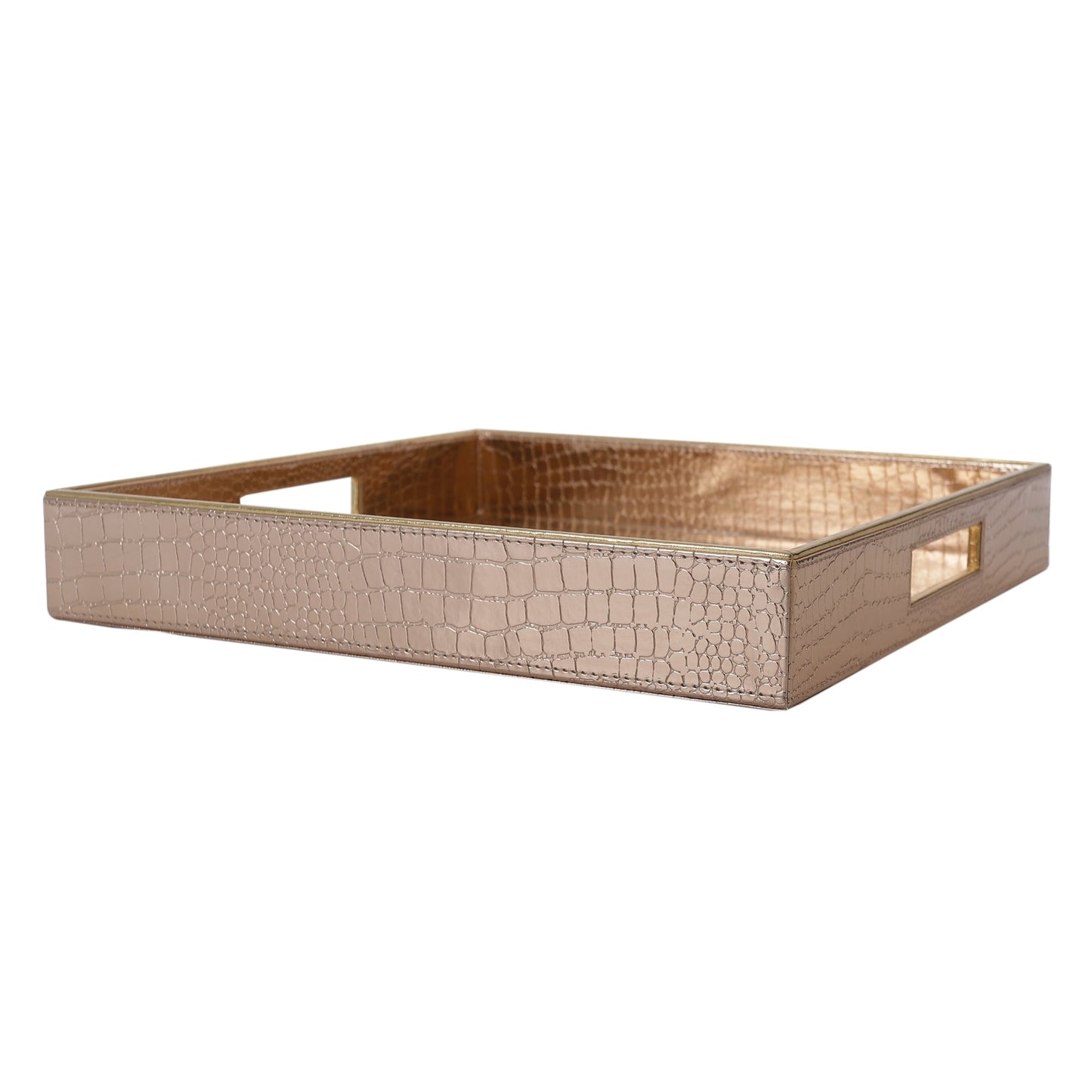 Aubrey Rose Gold Square Tray