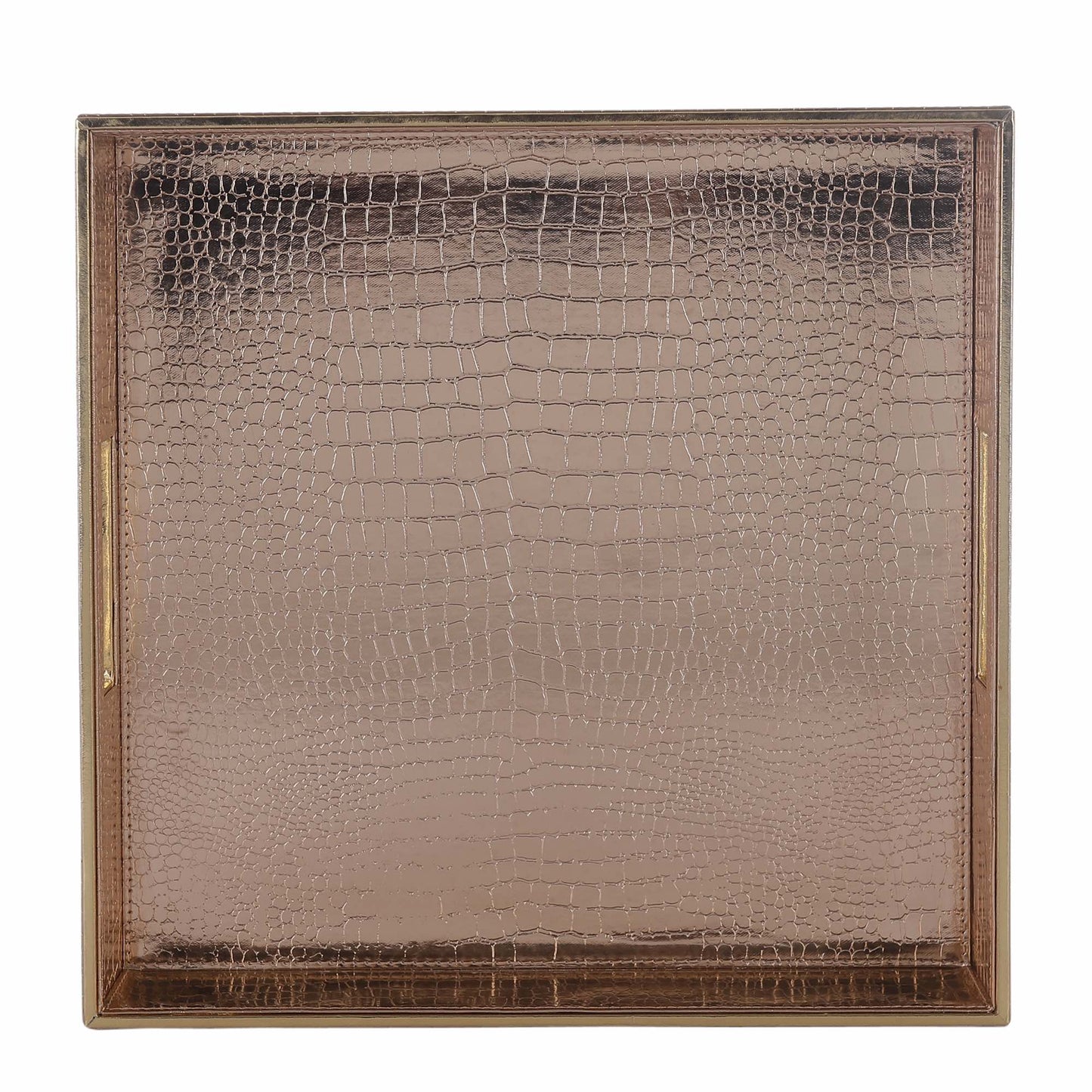 Aubrey Rose Gold Square Tray