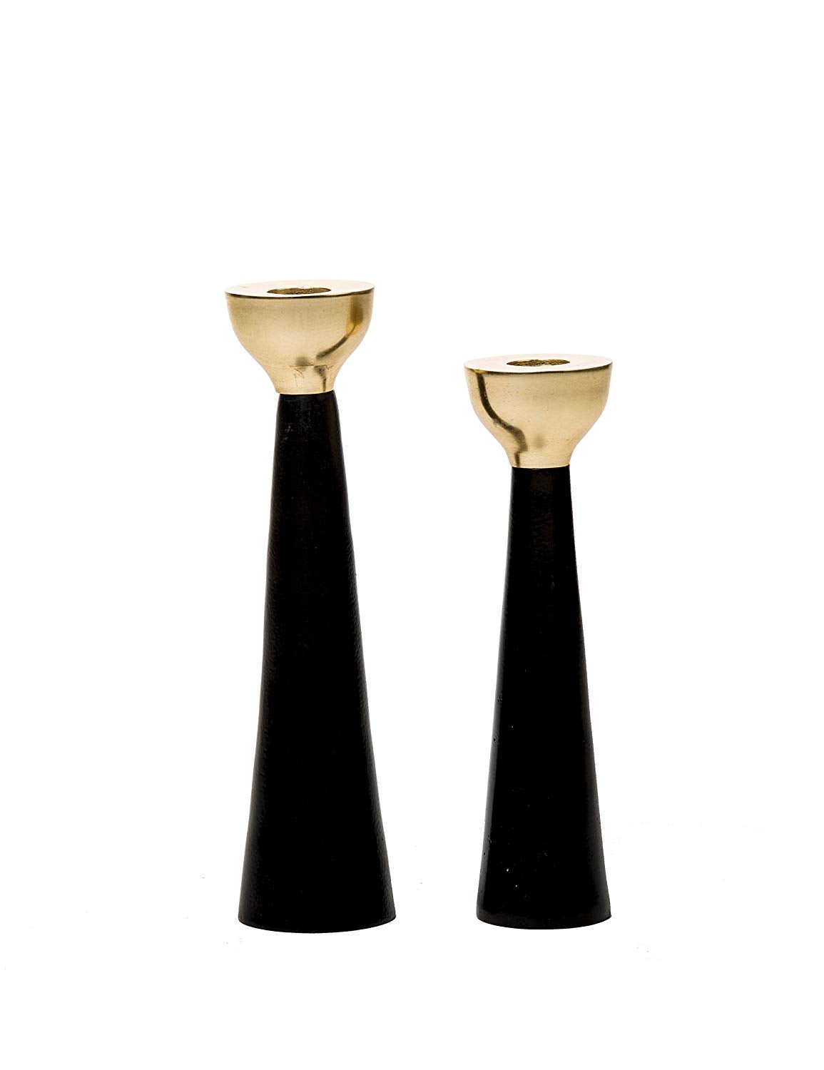 Golden Tulip Candlestand set of 2