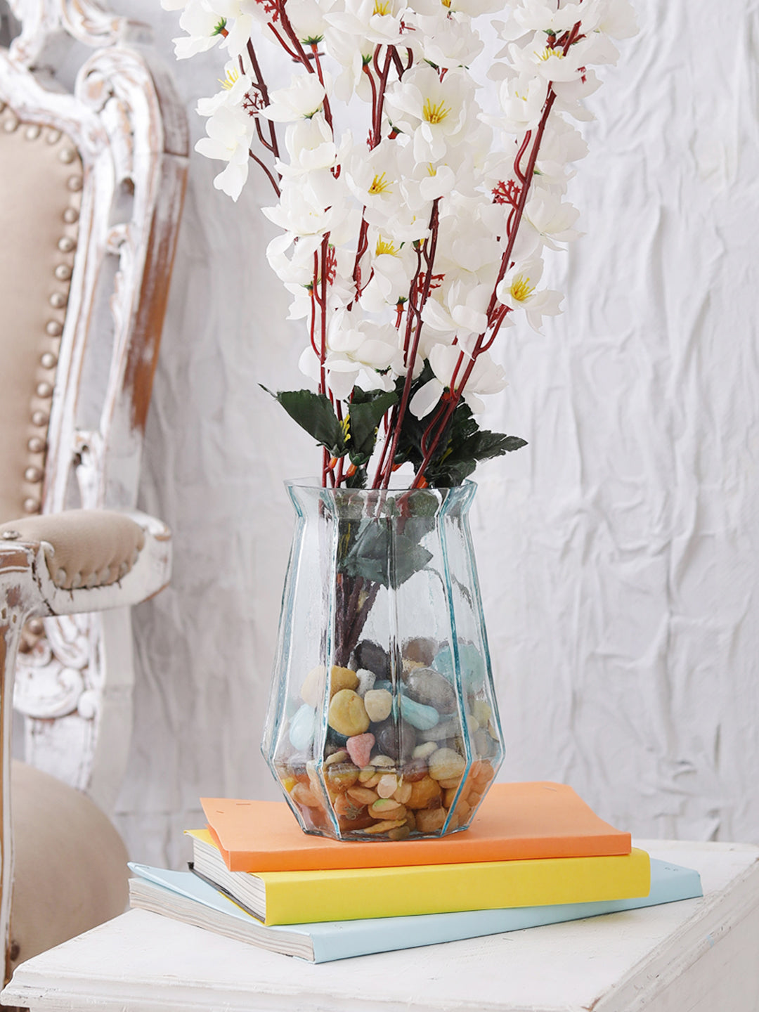 Sapphire Blue Glass Vase