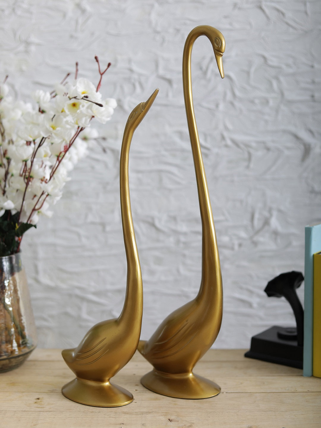 Gold Daffy Swan set of 2