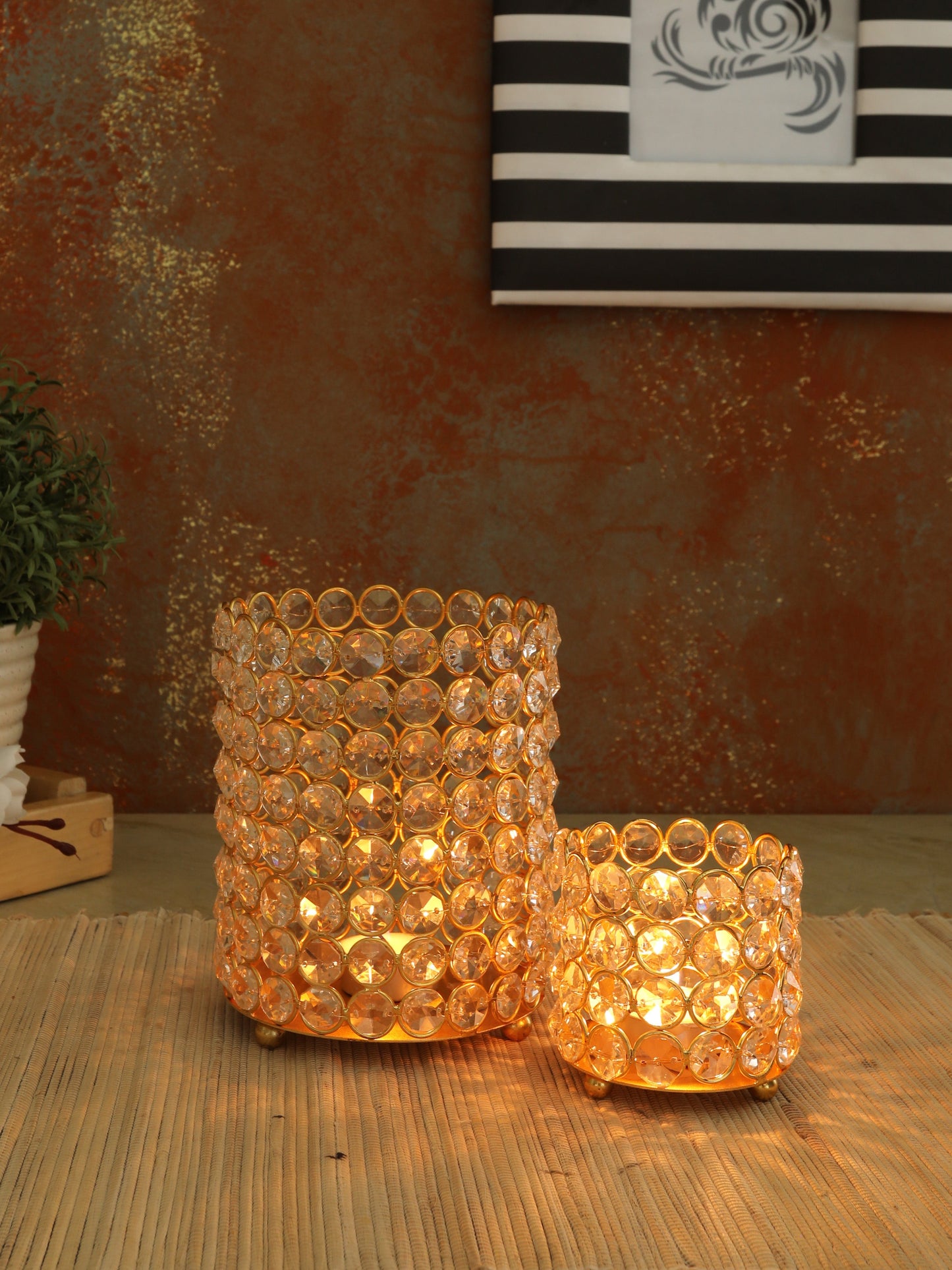 Ester Crystal T- Light Candleholder