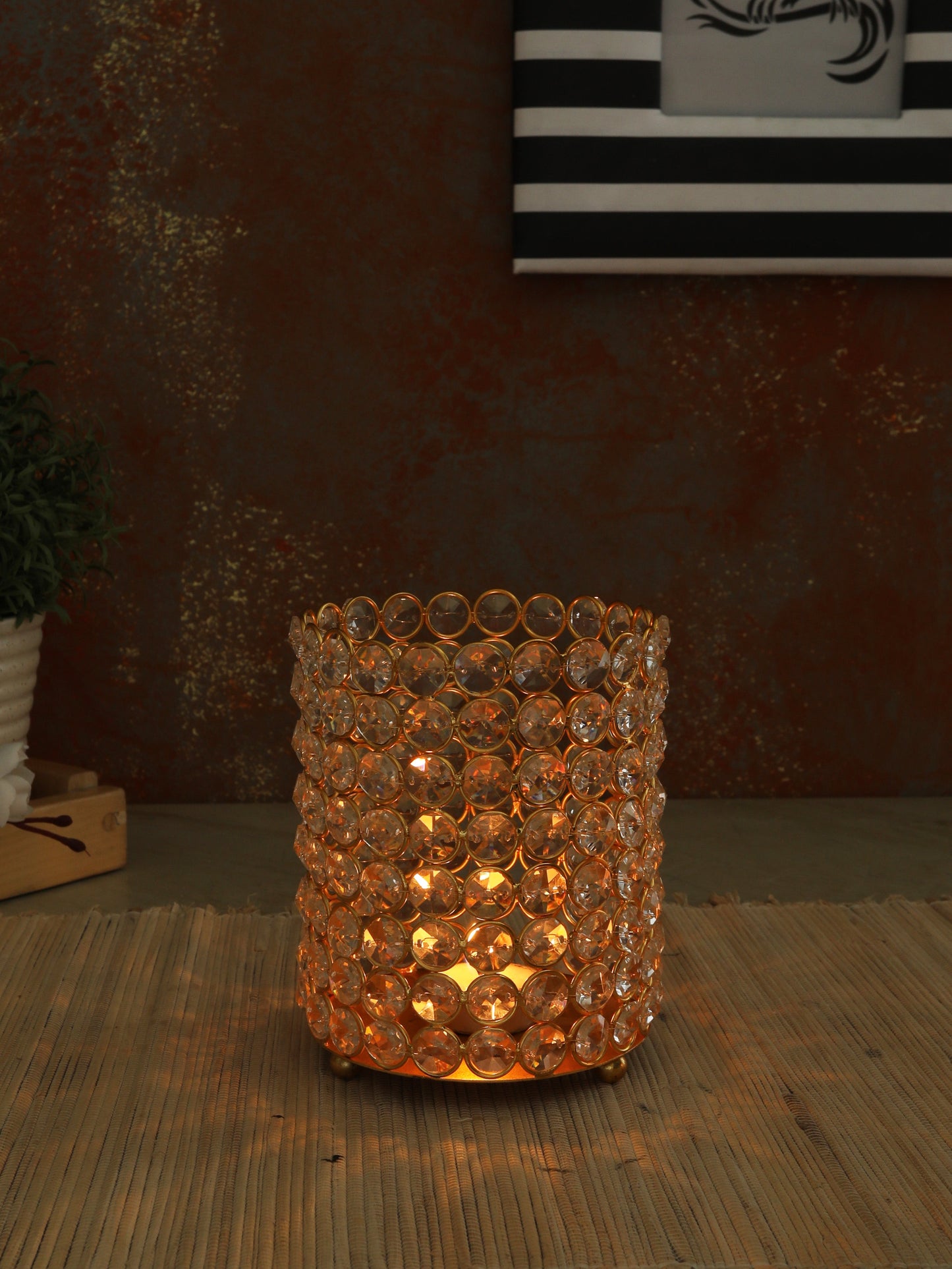 Ester Crystal T- Light Candleholder