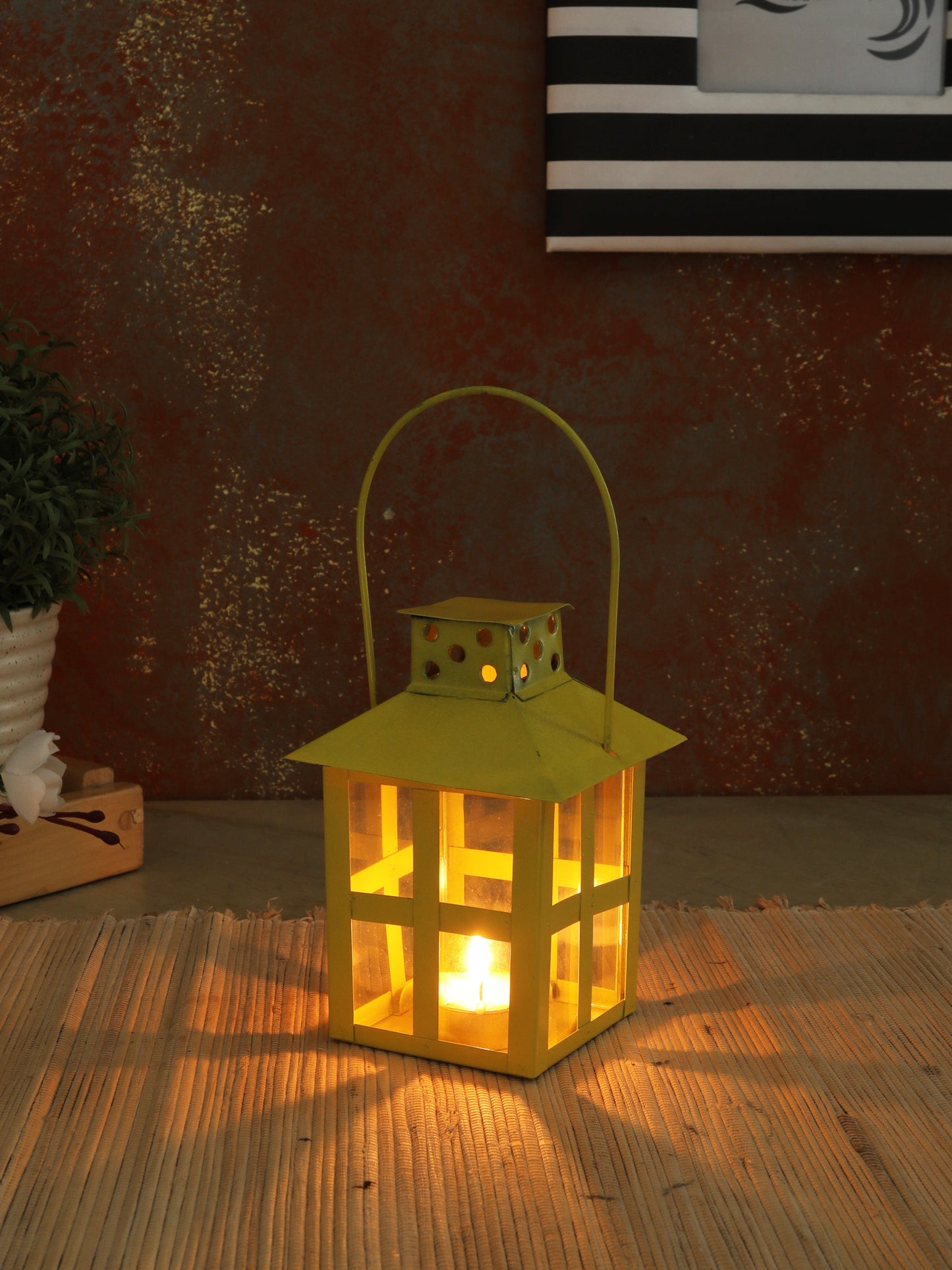 Maison Lantern Yellow Colour