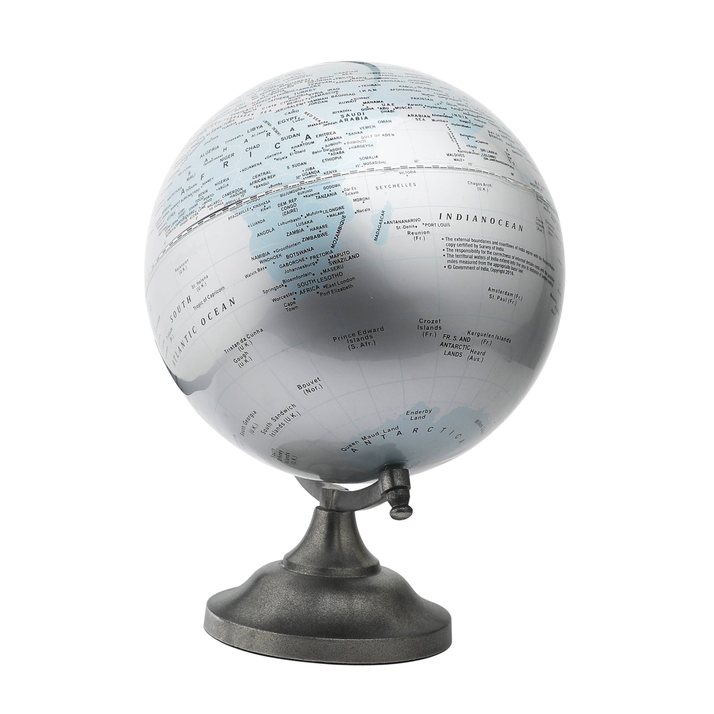 Morris Laminated Silver Globe