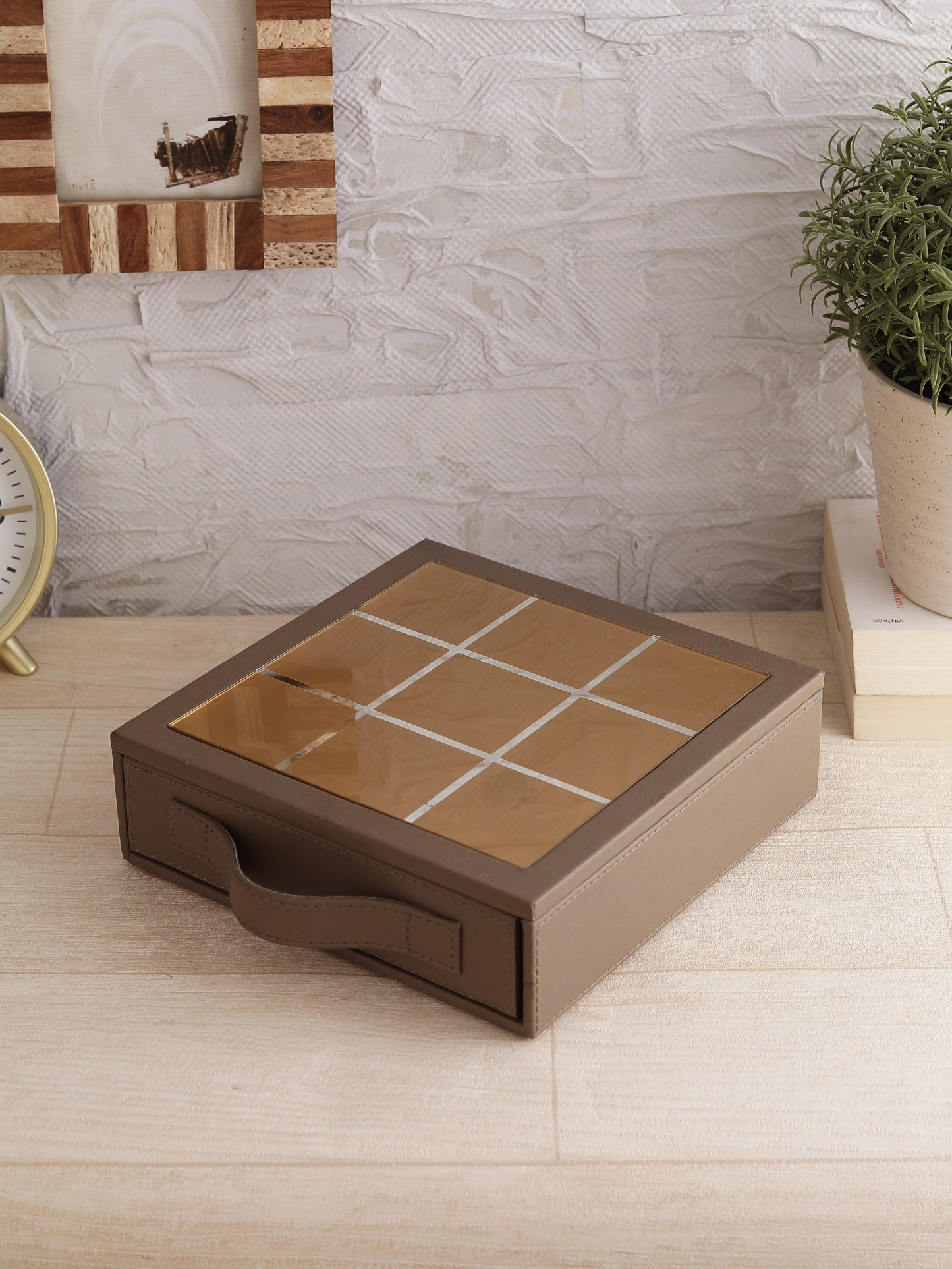 Tic Tac Toe Set Copper & Gold
