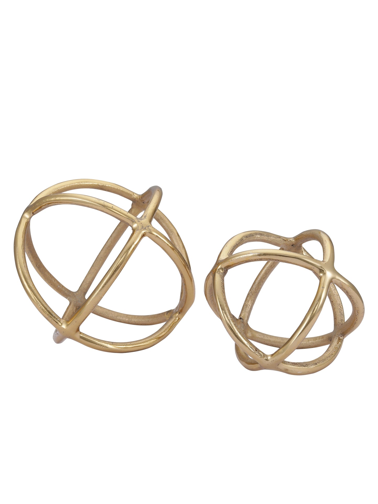 Decorative Gold Orbs Set