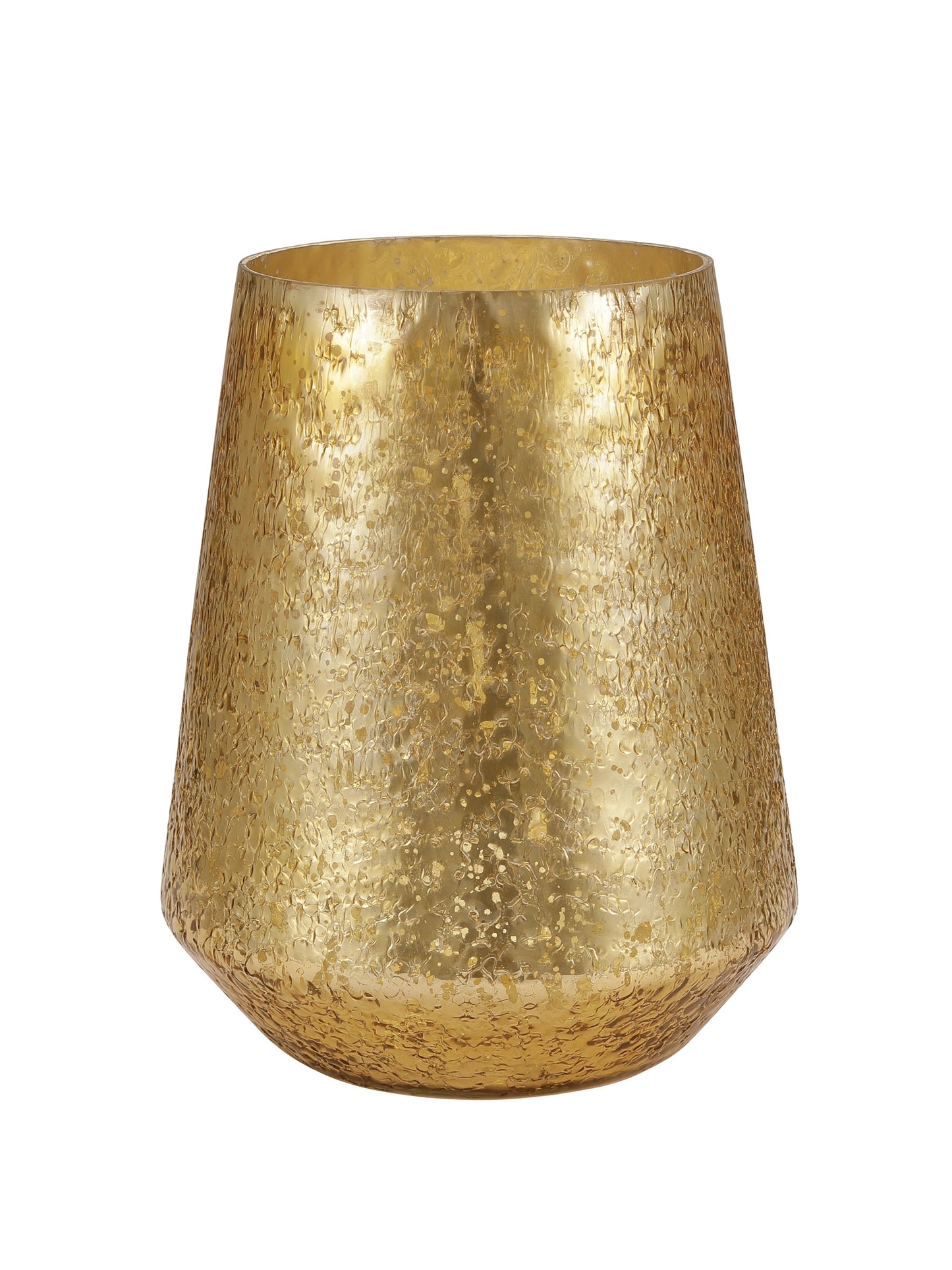 Crystal Gold Glass Vase