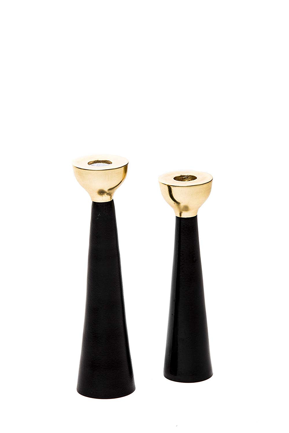 Golden Tulip Candlestand set of 2
