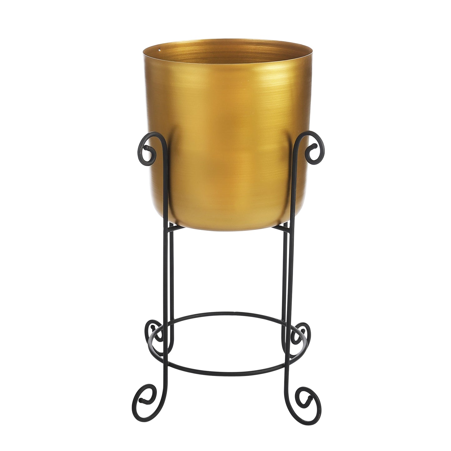 Pierre Black & Gold Planters Set of 2