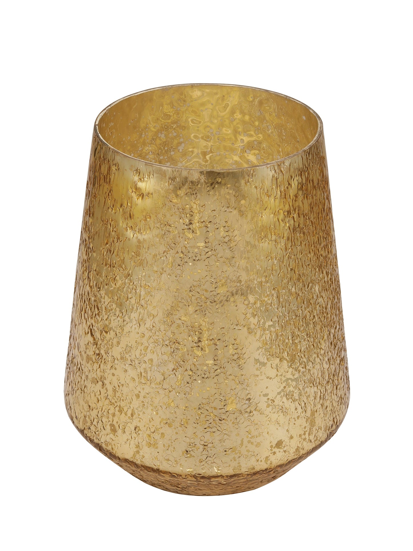 Crystal Gold Glass Vase