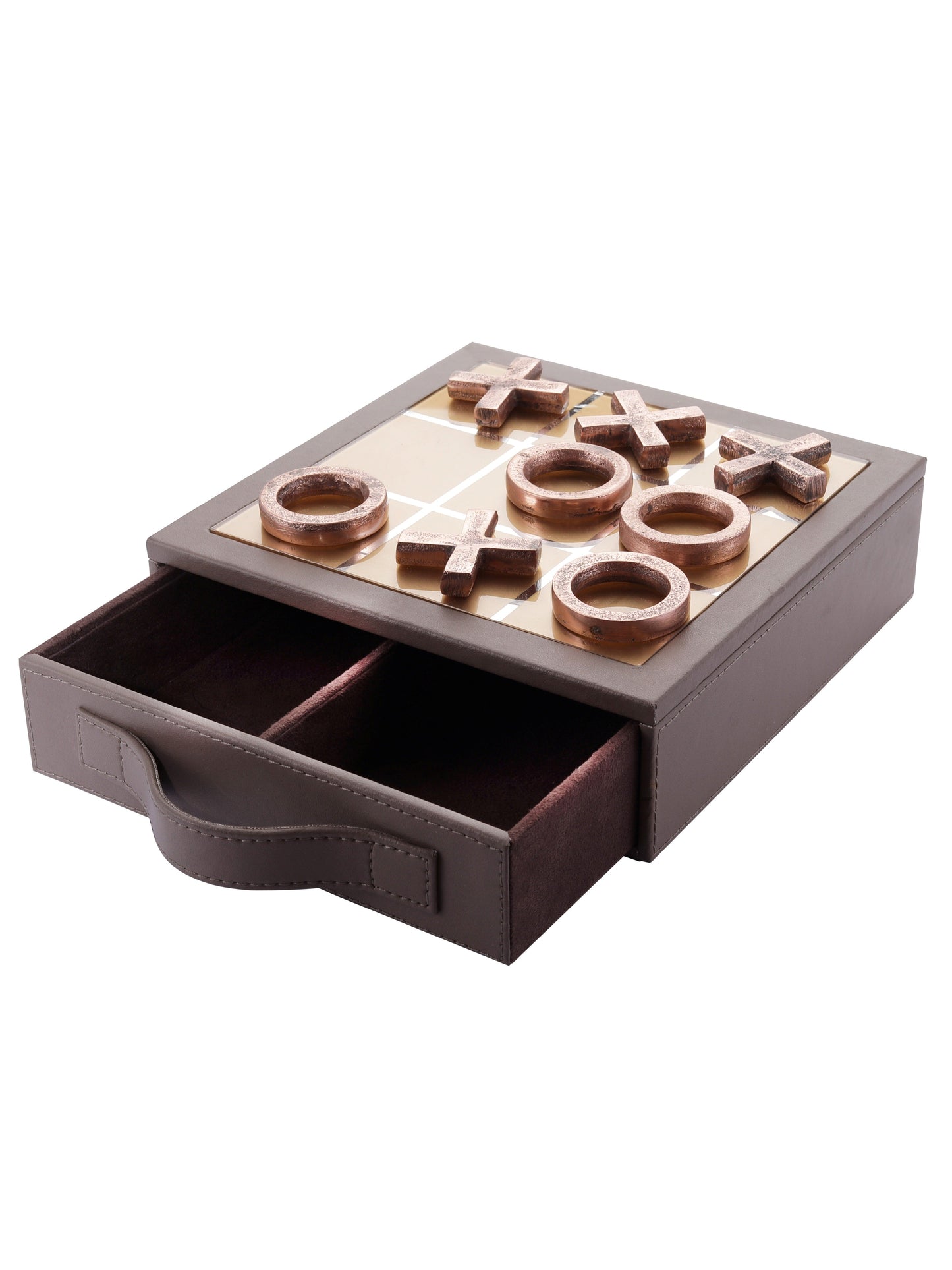Tic Tac Toe Set Copper & Gold