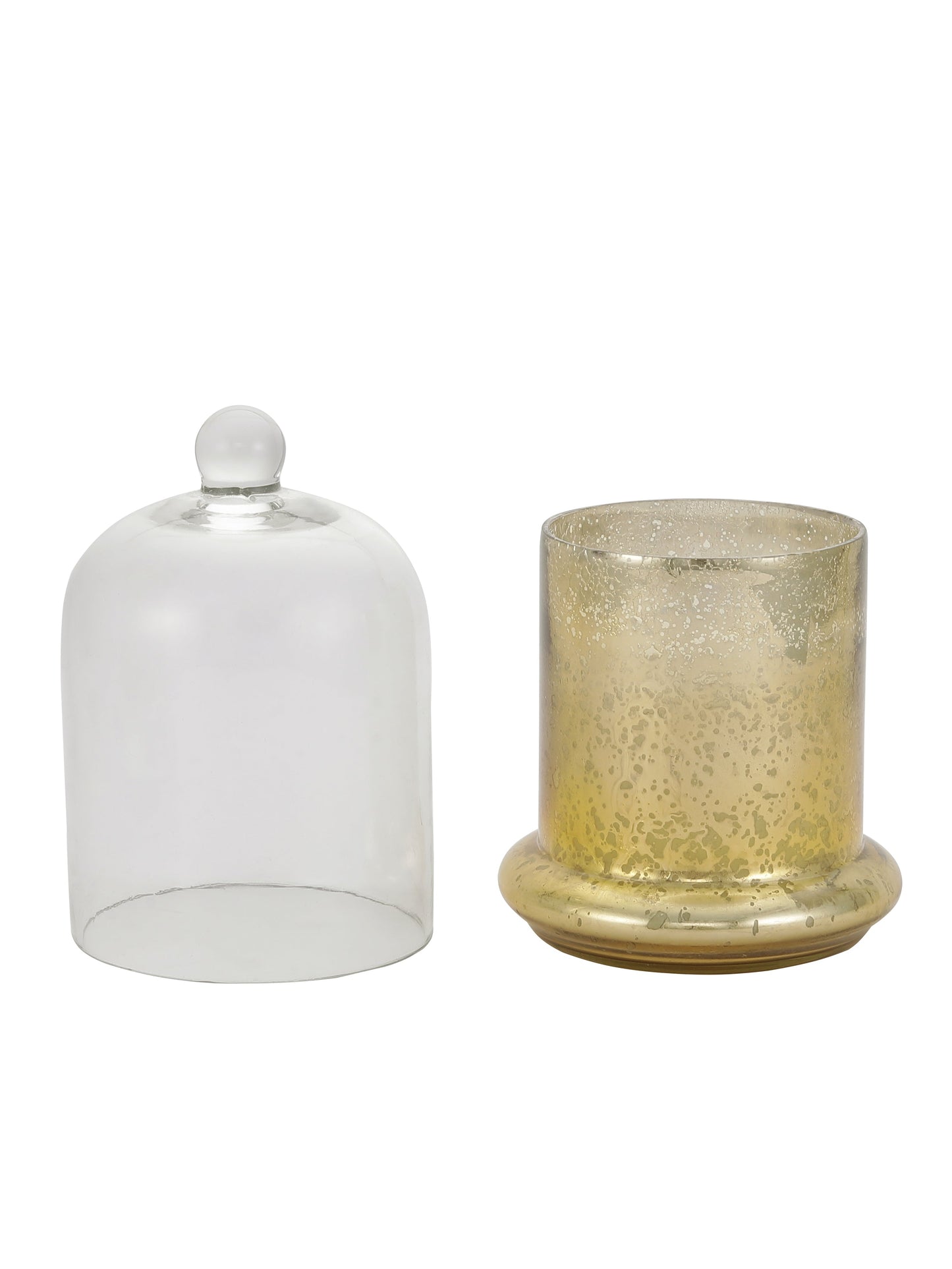 Metallic Gold Bell Jar Candle