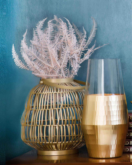 Decorative Hanging Gold Iron Georgina Lantern for Home Decoration