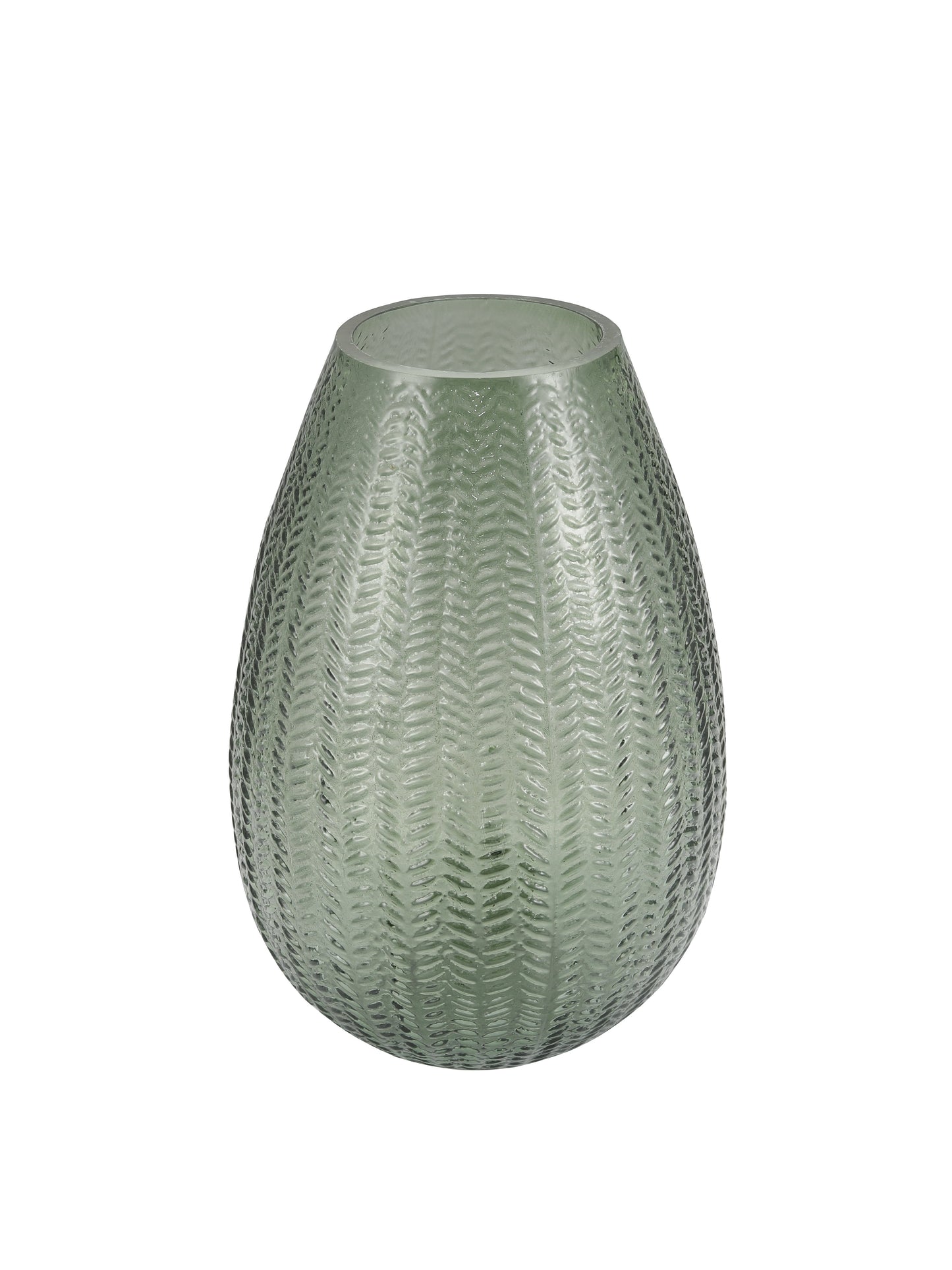 Emerald Glass Flower Vase