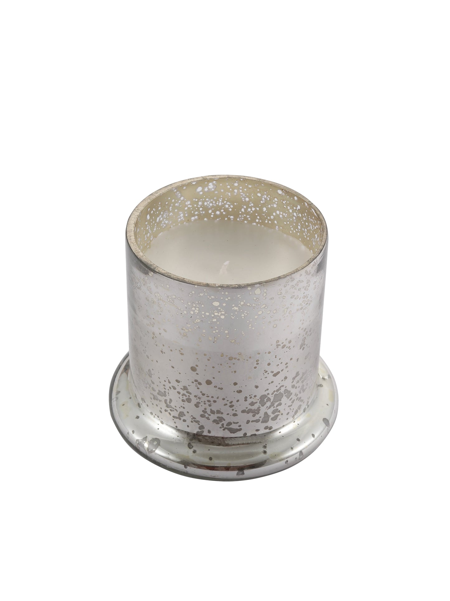 Metallic Silver Bell Jar Candle