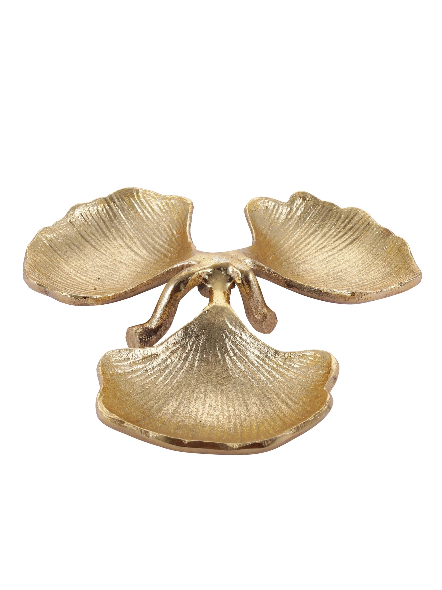 Sherry Three Leaf Platter Gold