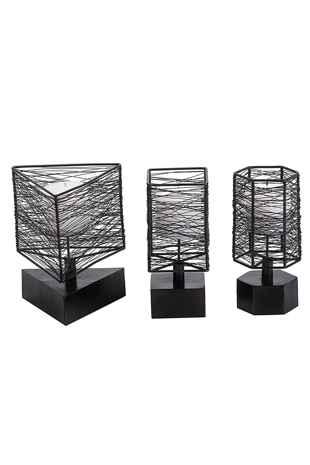 Geo Square wire candle stand