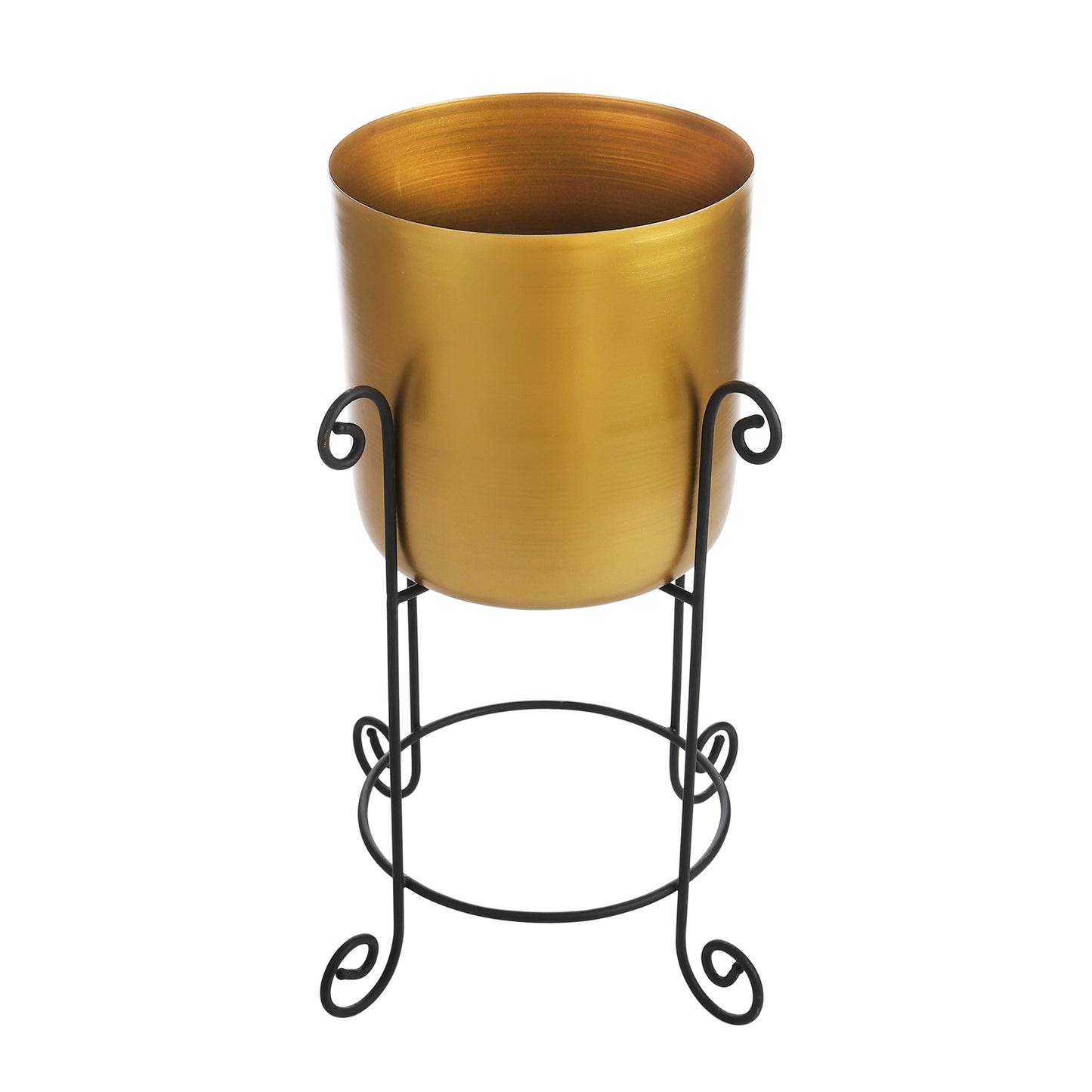 Pierre Black & Gold Planters Set of 2