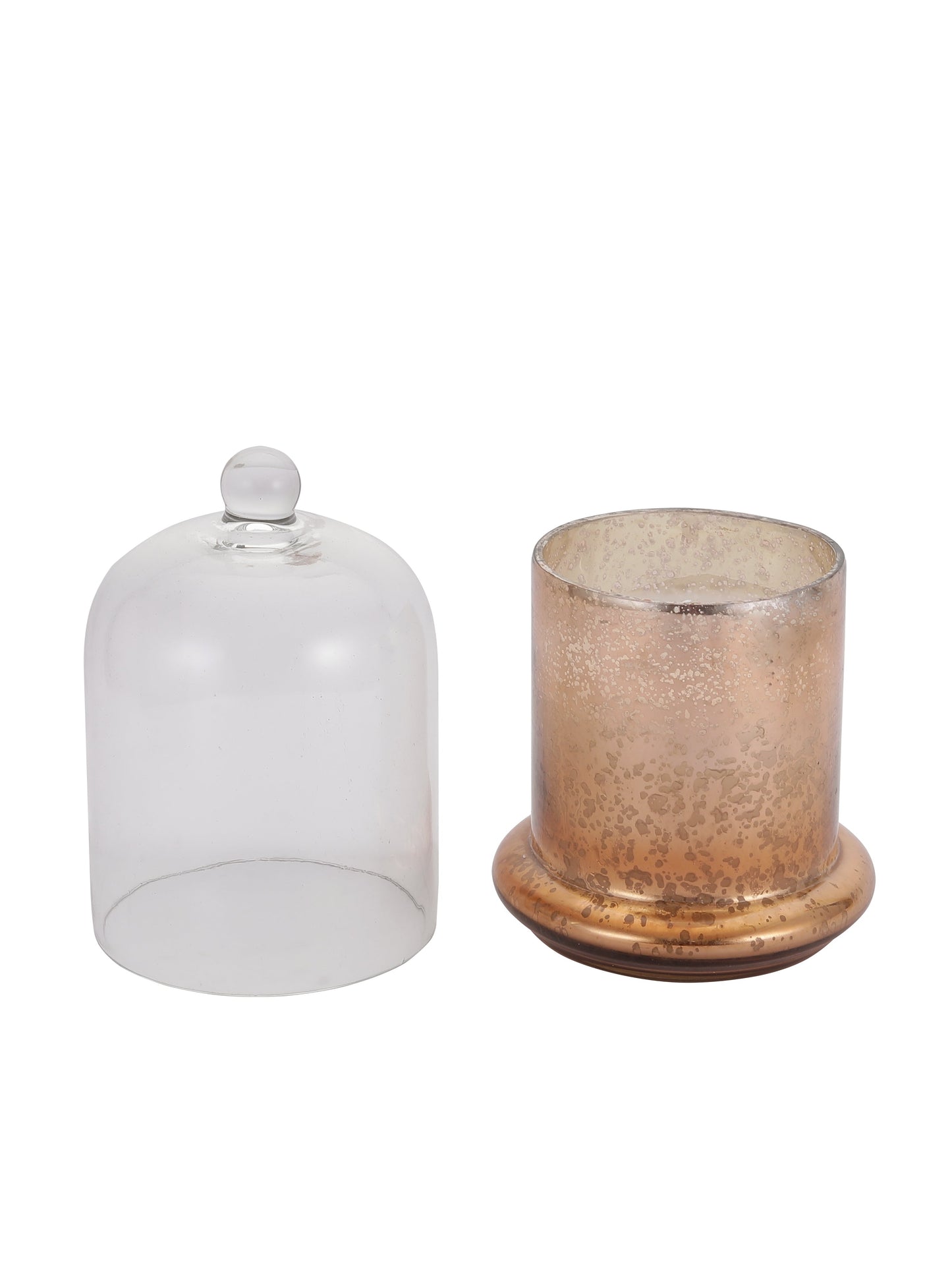Metallic Copper Bell Jar Candle