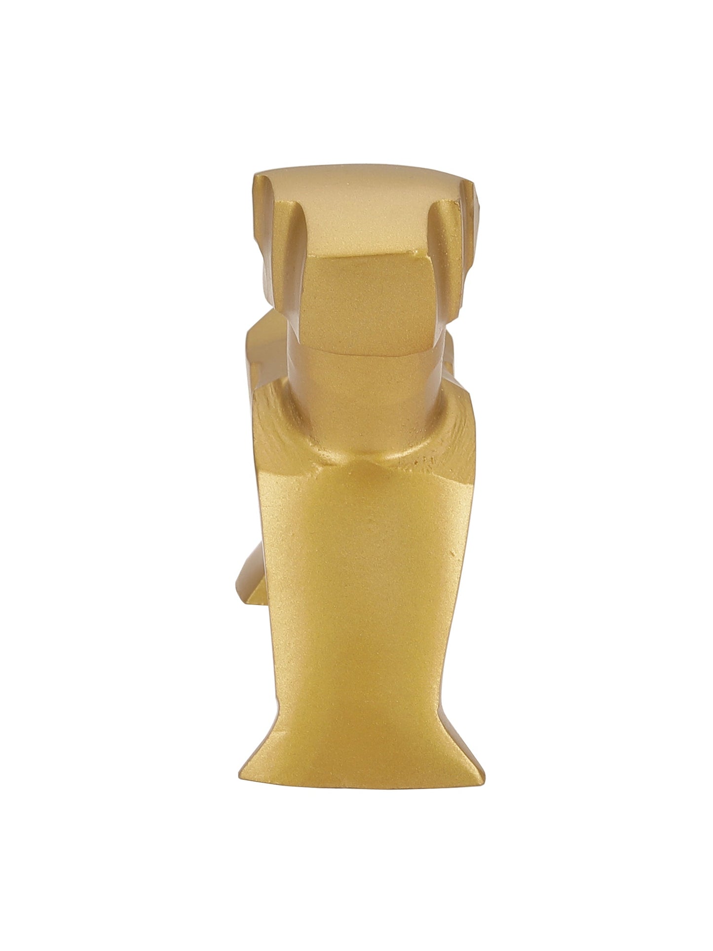 Geometric Dog Sculpture gold