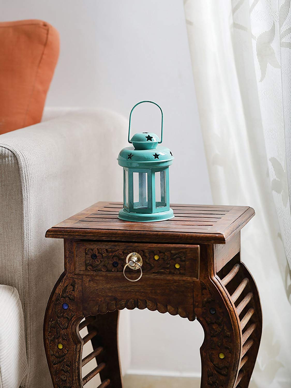 Blue Hanging Lantern