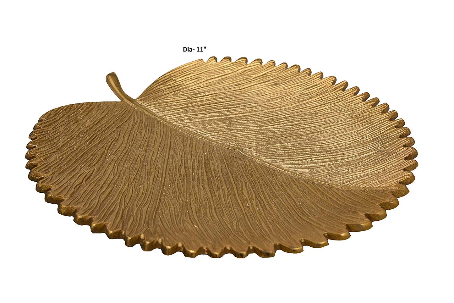 Sabal Leaf Platter Gold