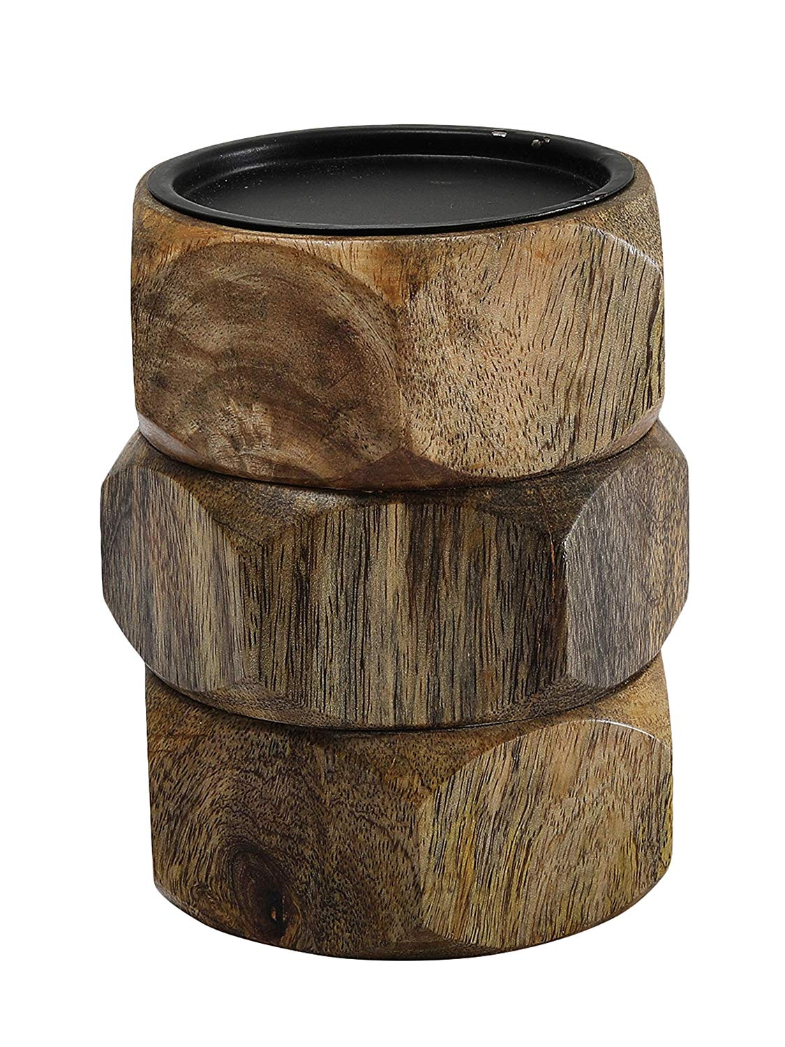 Elm Wooden CandleHolder Set Of 2