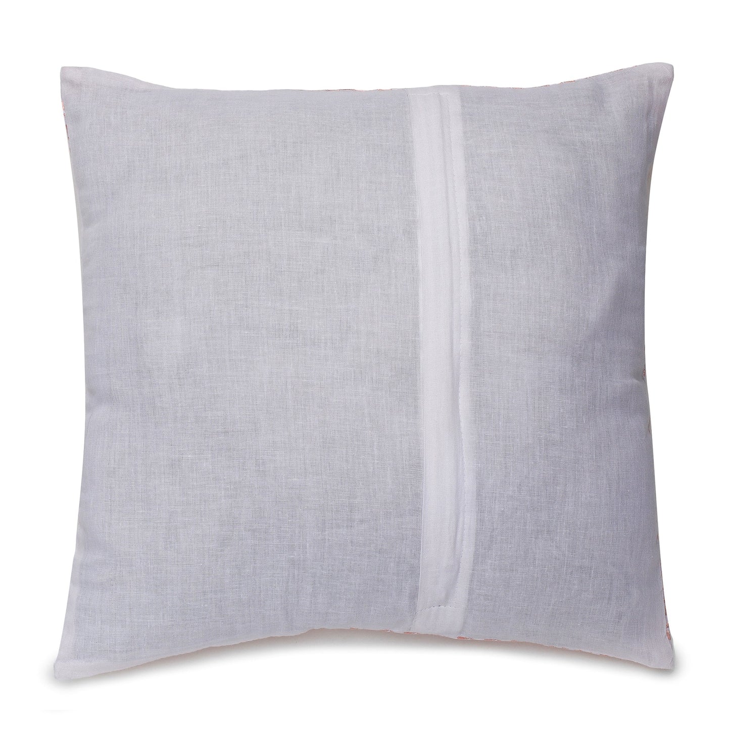 Riva Peach & Silver Cushion