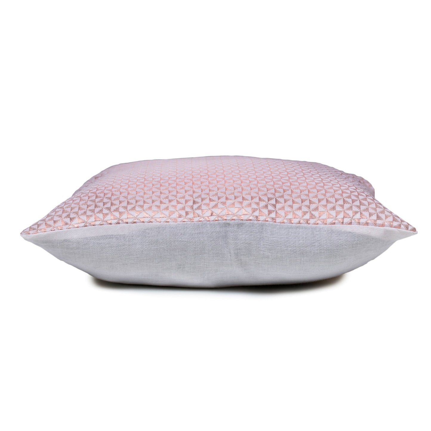 Riva Peach & Silver Cushion