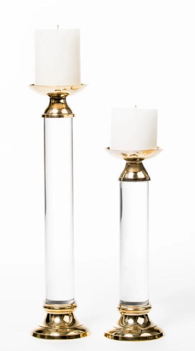 Araya Acrylic Candleholder set of 2