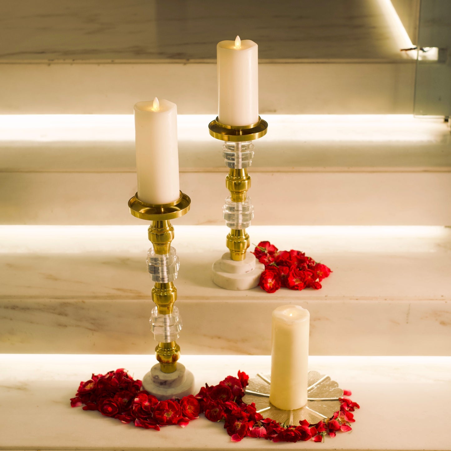 Myra Marble based candle holder