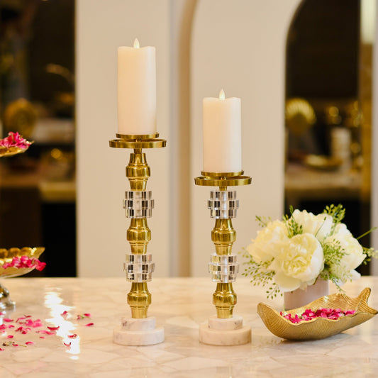 Myra Marble based candle holder