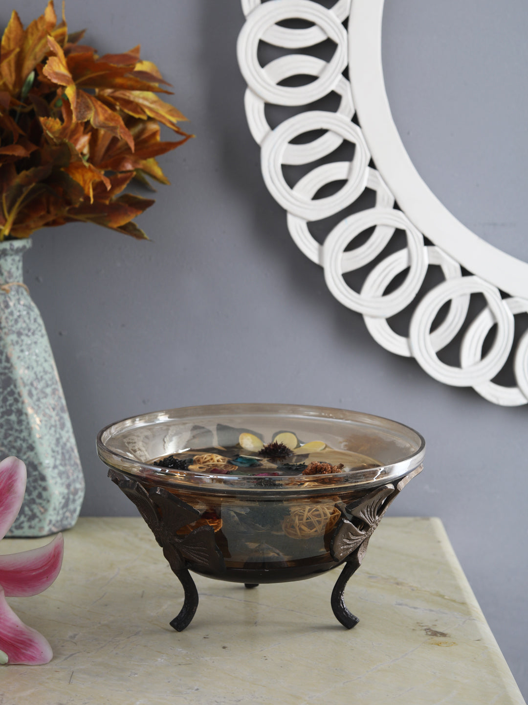 Daisy Brass Bowl