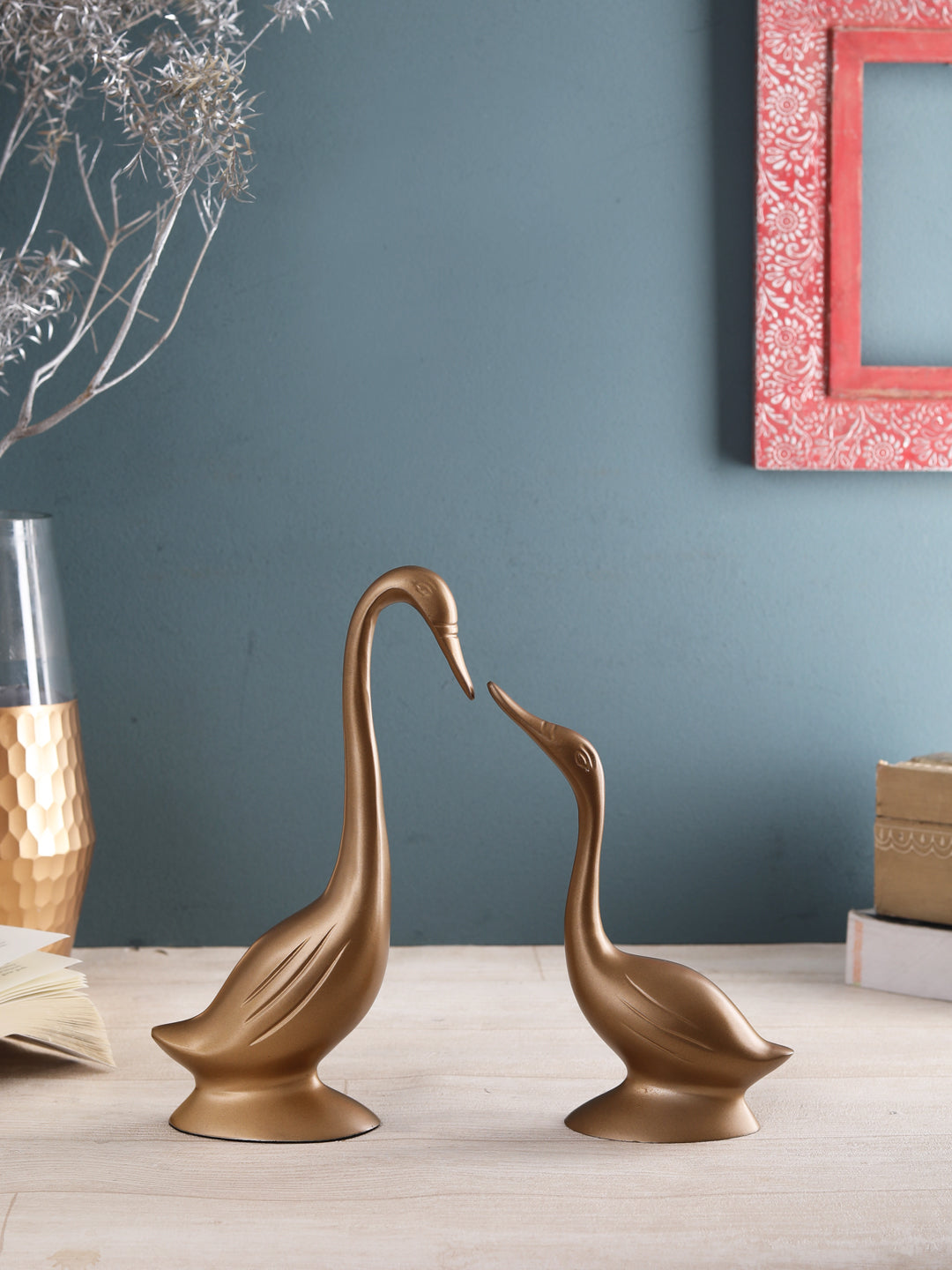 Daffy Mini Swan Gold set of 2