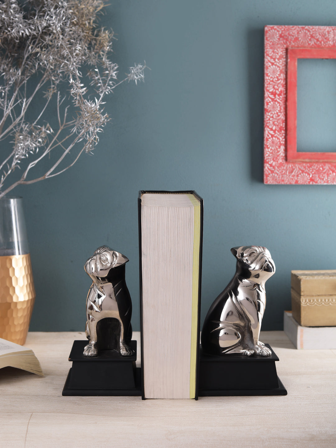 Pugsy Dog Bookend set of 2