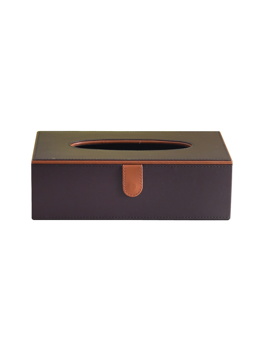Cynthia Brown & Tan Tissue Box