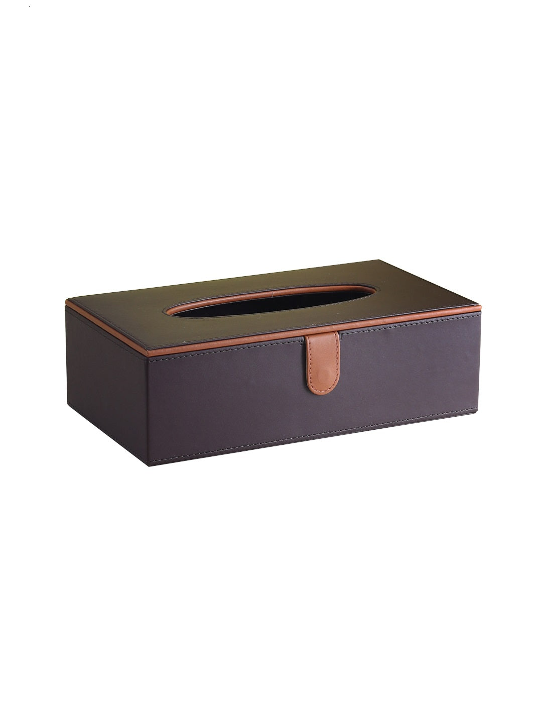 Cynthia Brown & Tan Tissue Box