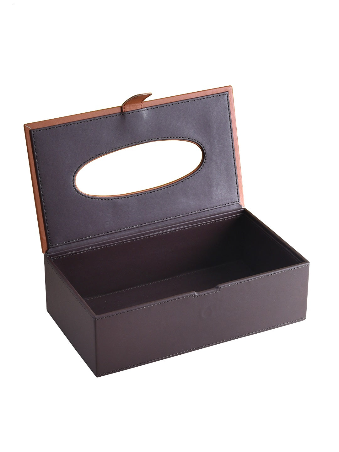 Cynthia Brown & Tan Tissue Box