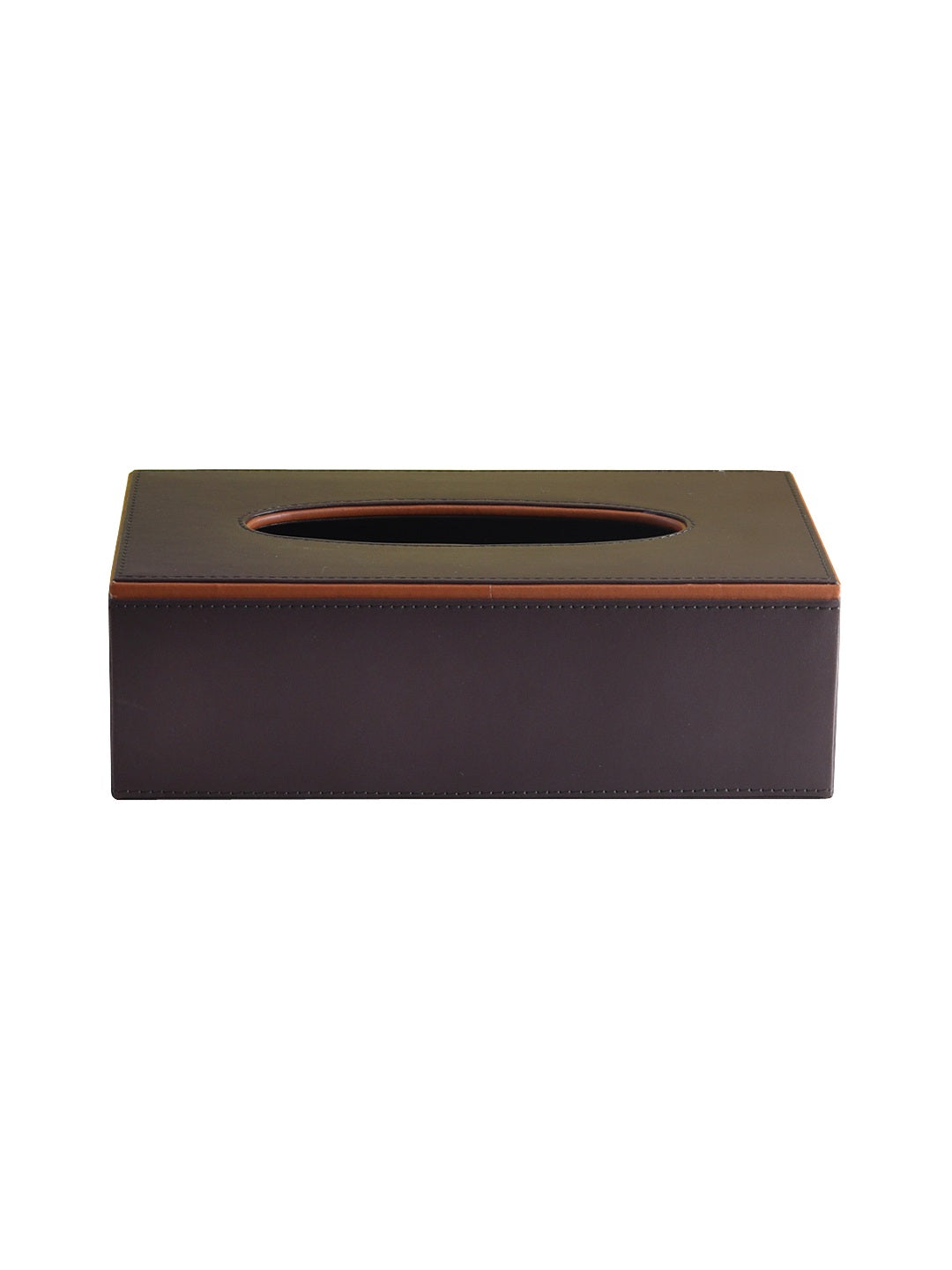Cynthia Brown & Tan Tissue Box